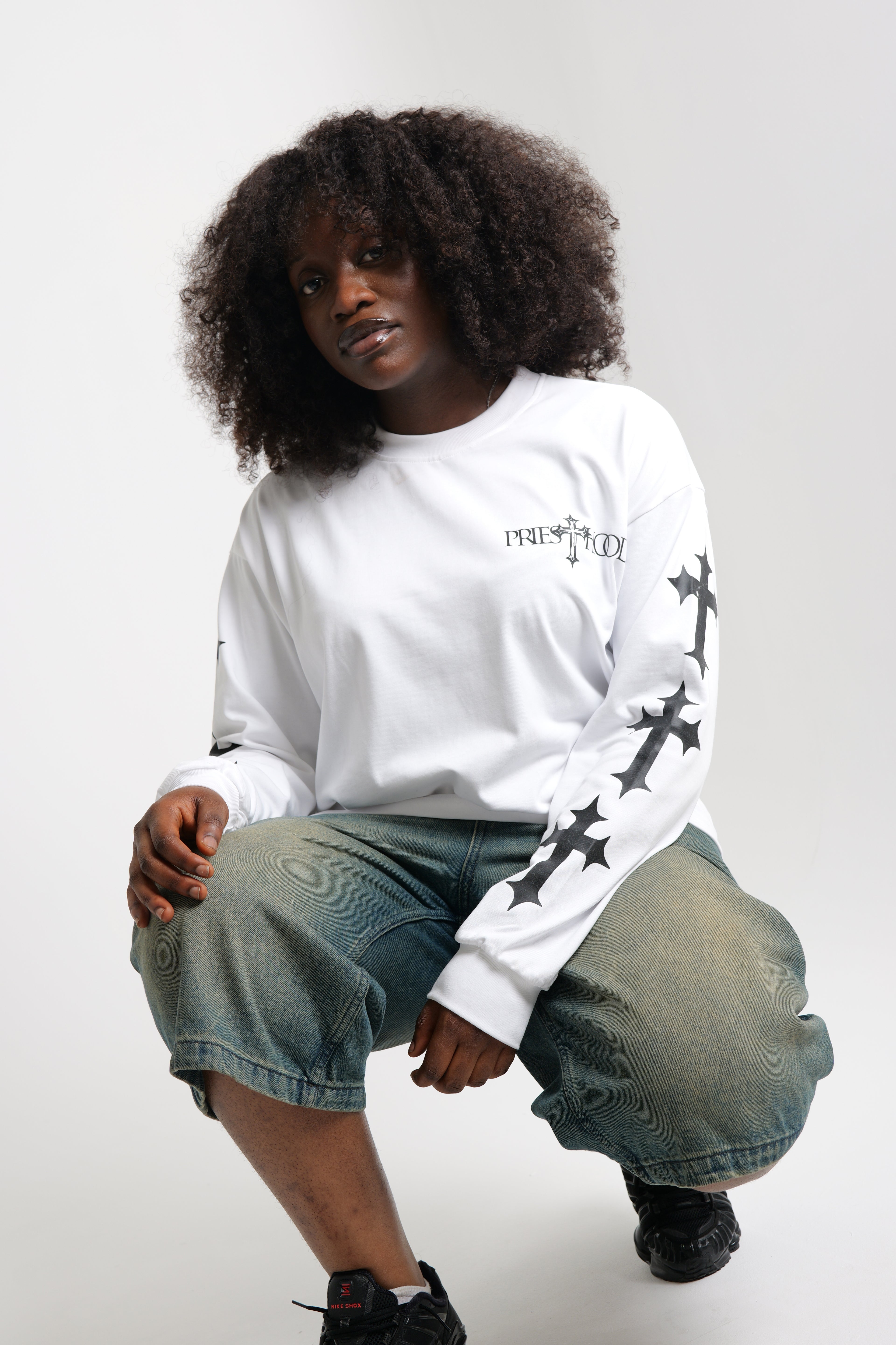 Dominion Core White Long Sleeve Tee