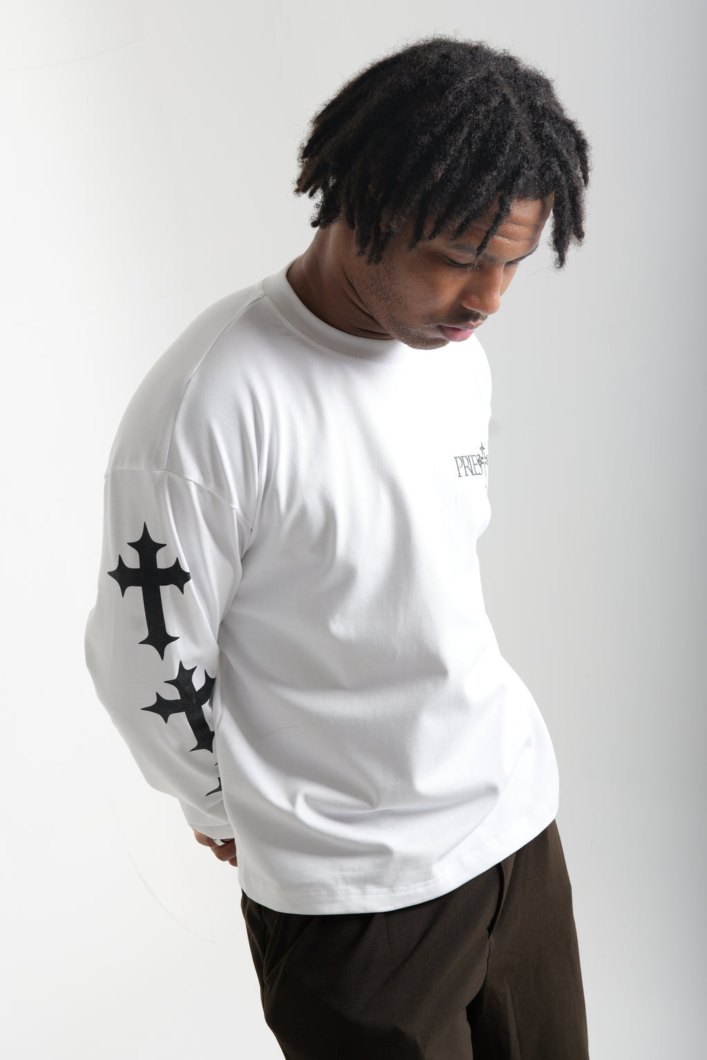 Dominion Core White Long Sleeve Tee