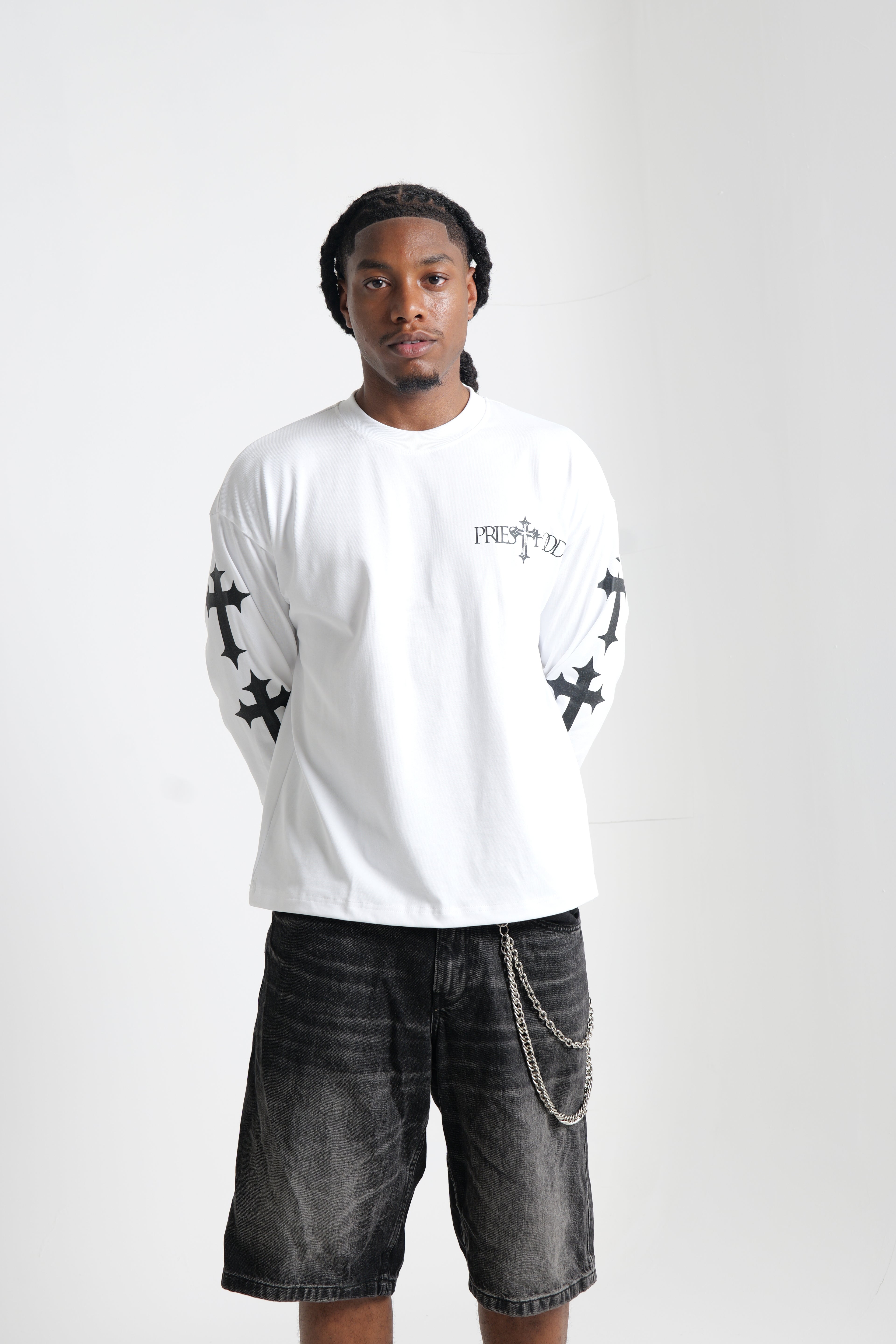 Dominion Core White Long Sleeve Tee