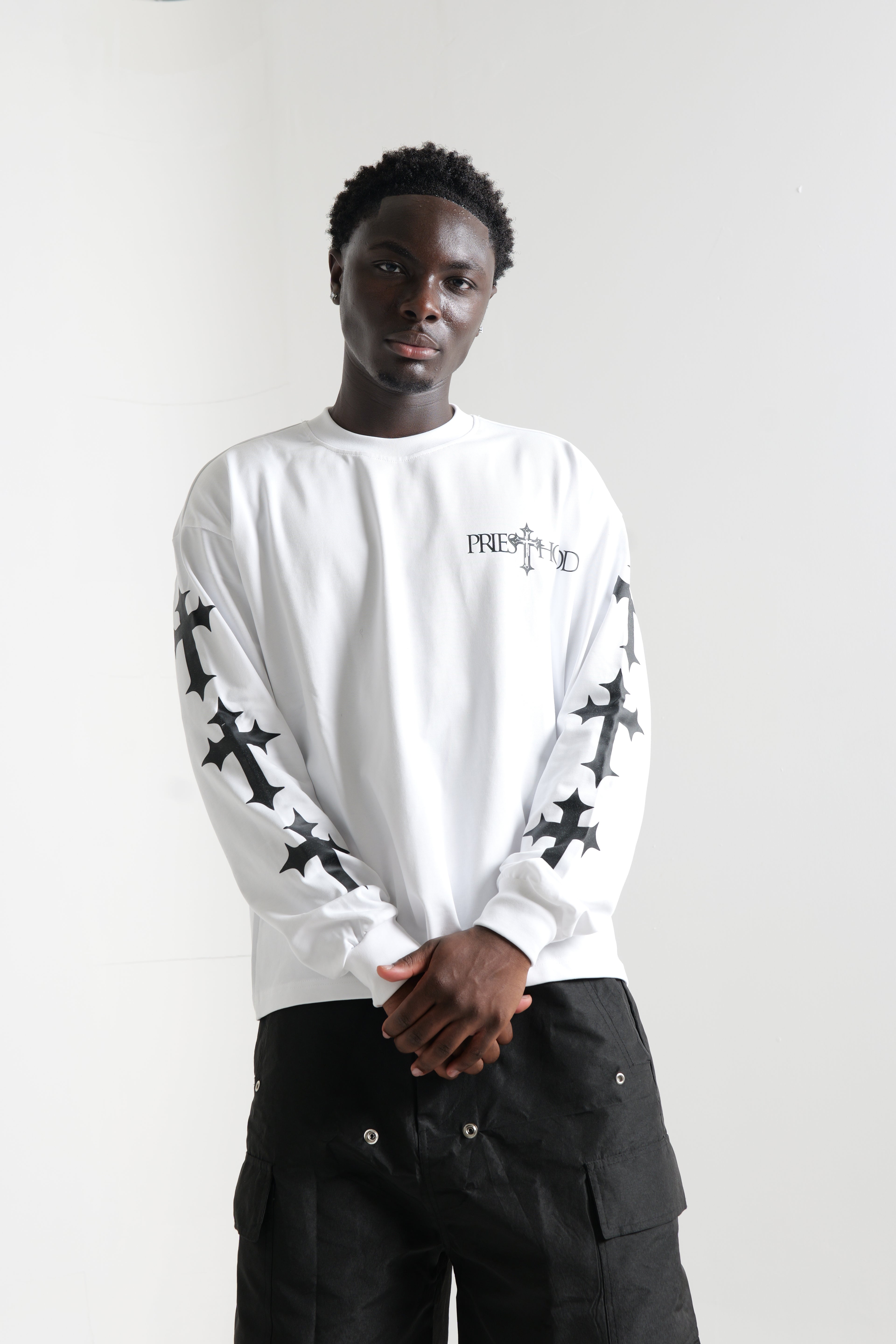 Dominion Core White Long Sleeve Tee