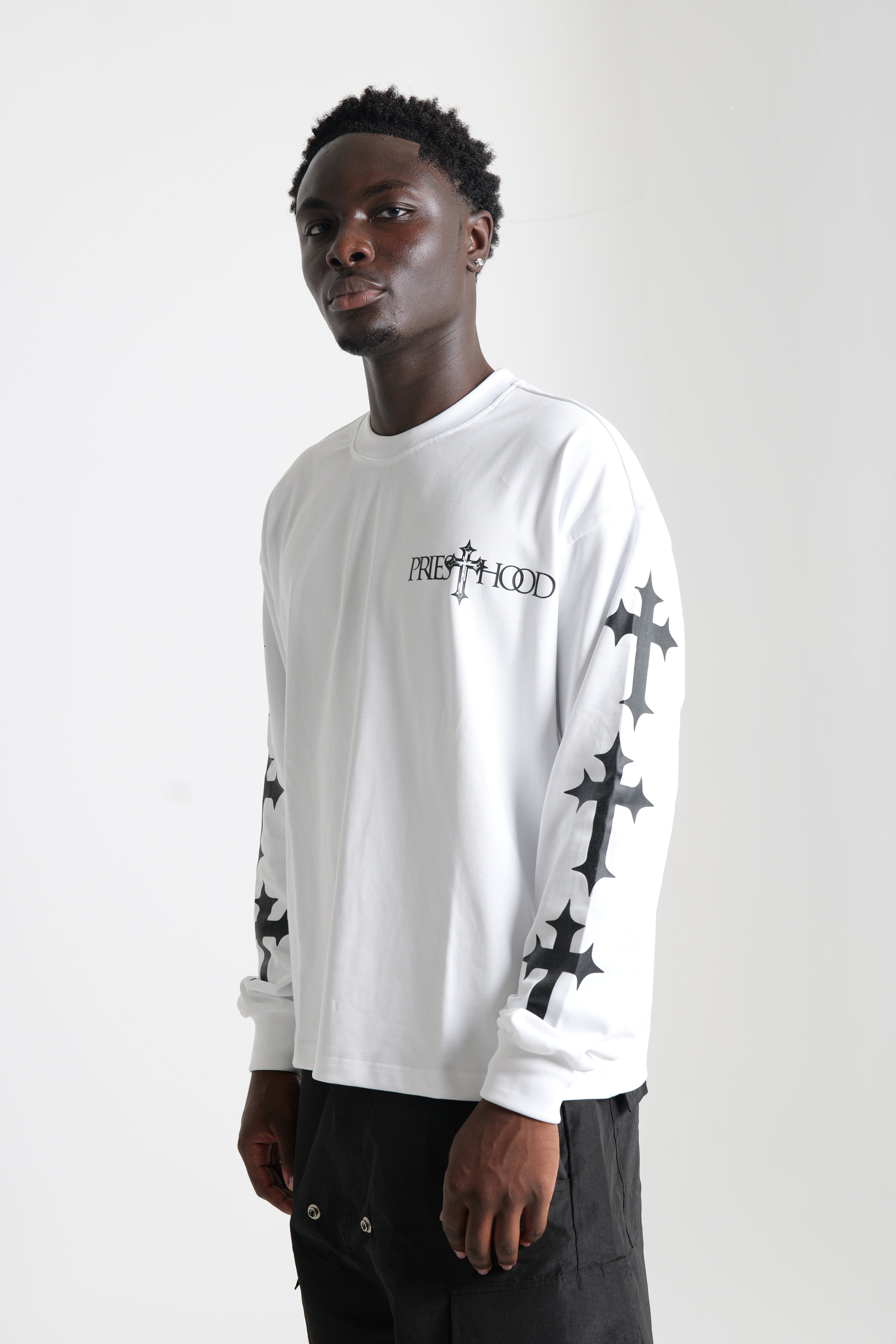 Dominion Core White Long Sleeve Tee