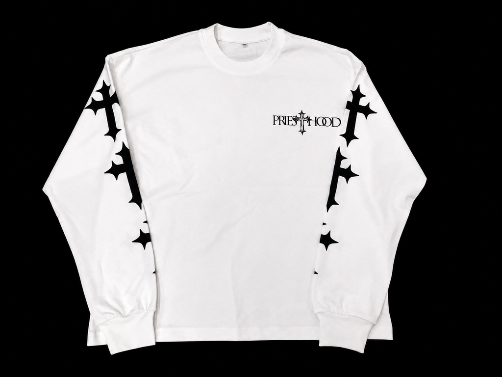 Dominion Core White Long Sleeve Tee